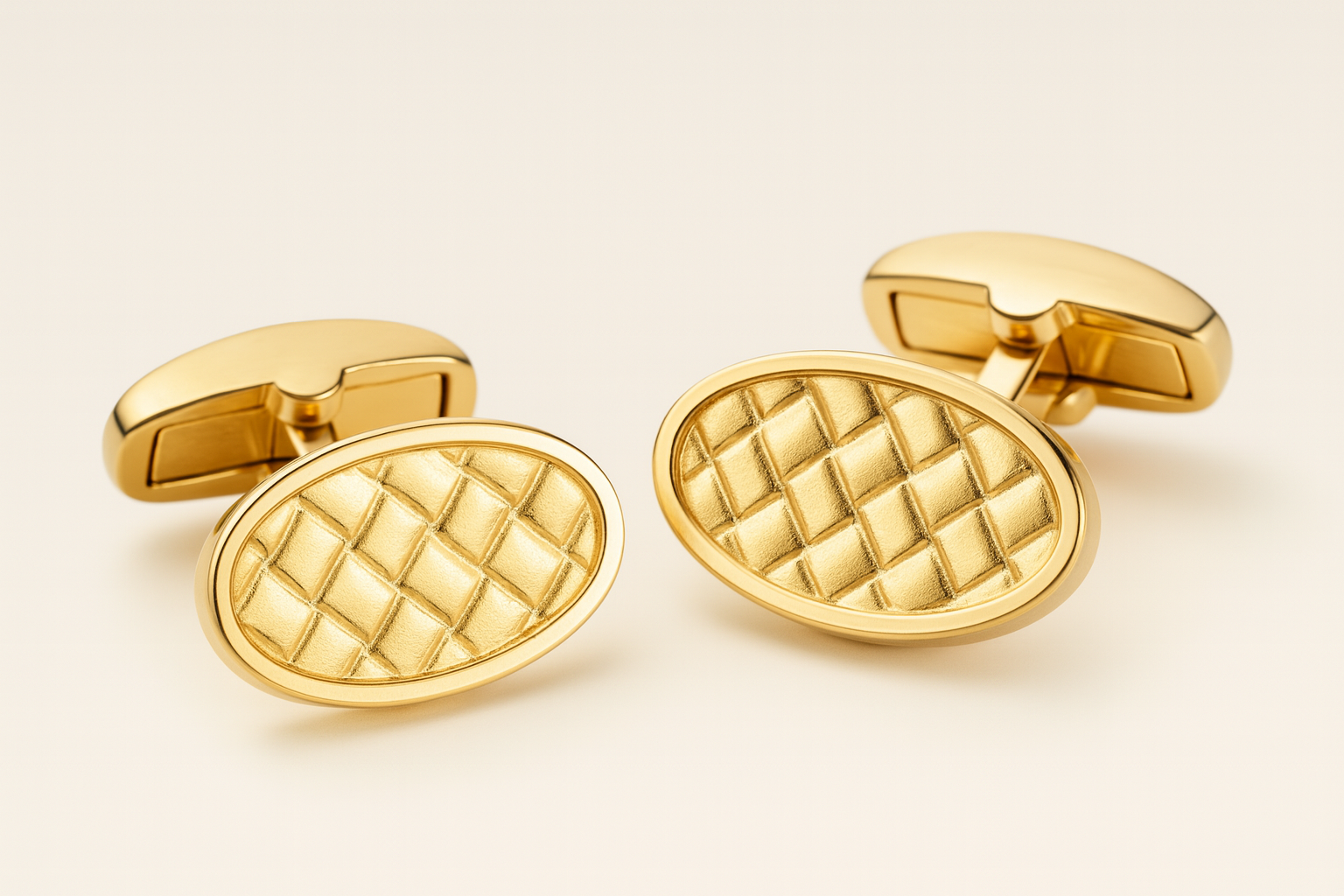 Brushed Antique Gold Cufflinks