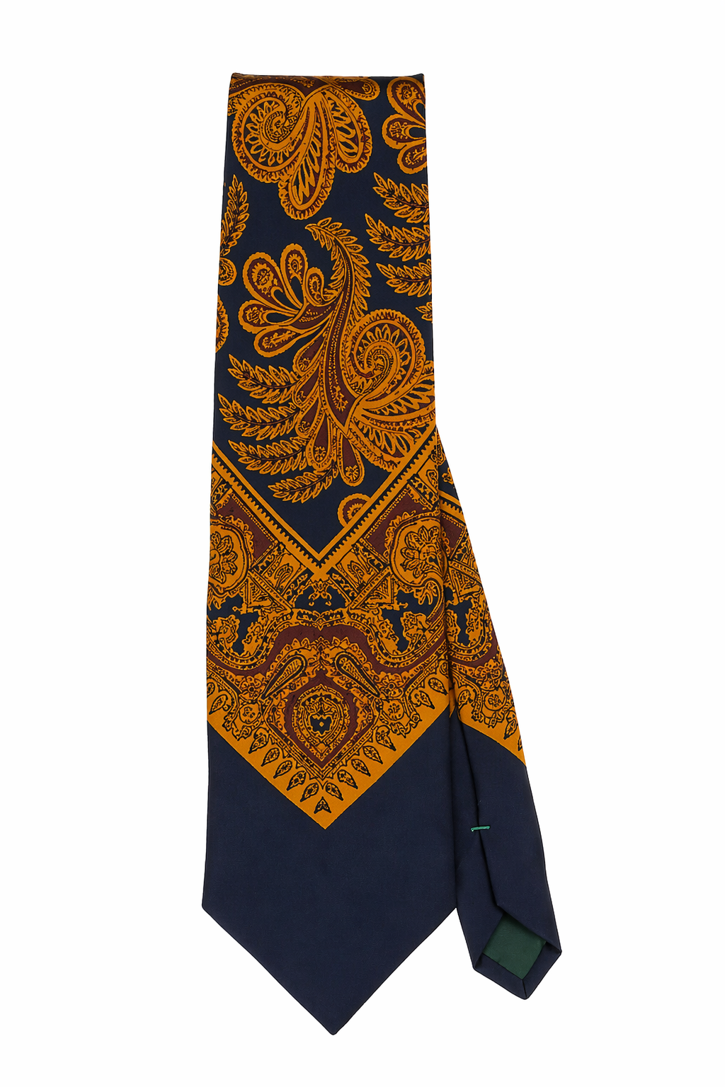 THE TORINO SILK TIE - NAVY & GOLD