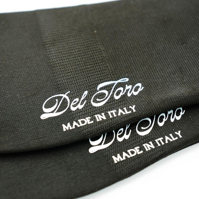 Del Toro Set of 3 Athletic No Show Loafer Socks - Black
