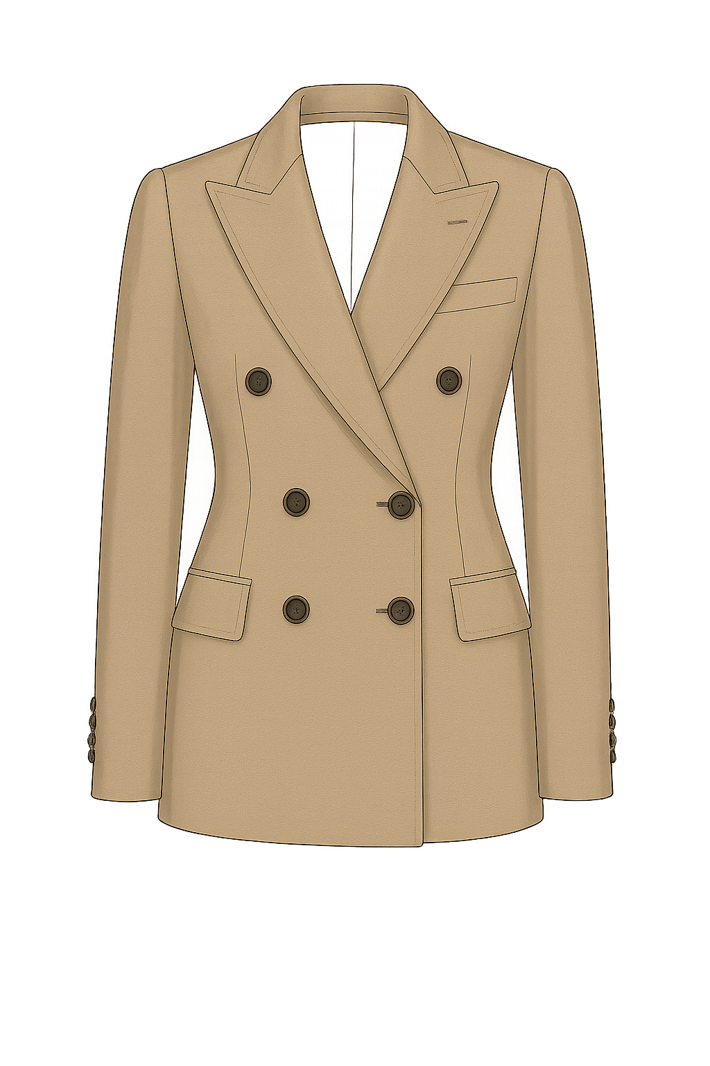 CC Women's Double Breasted Jacket