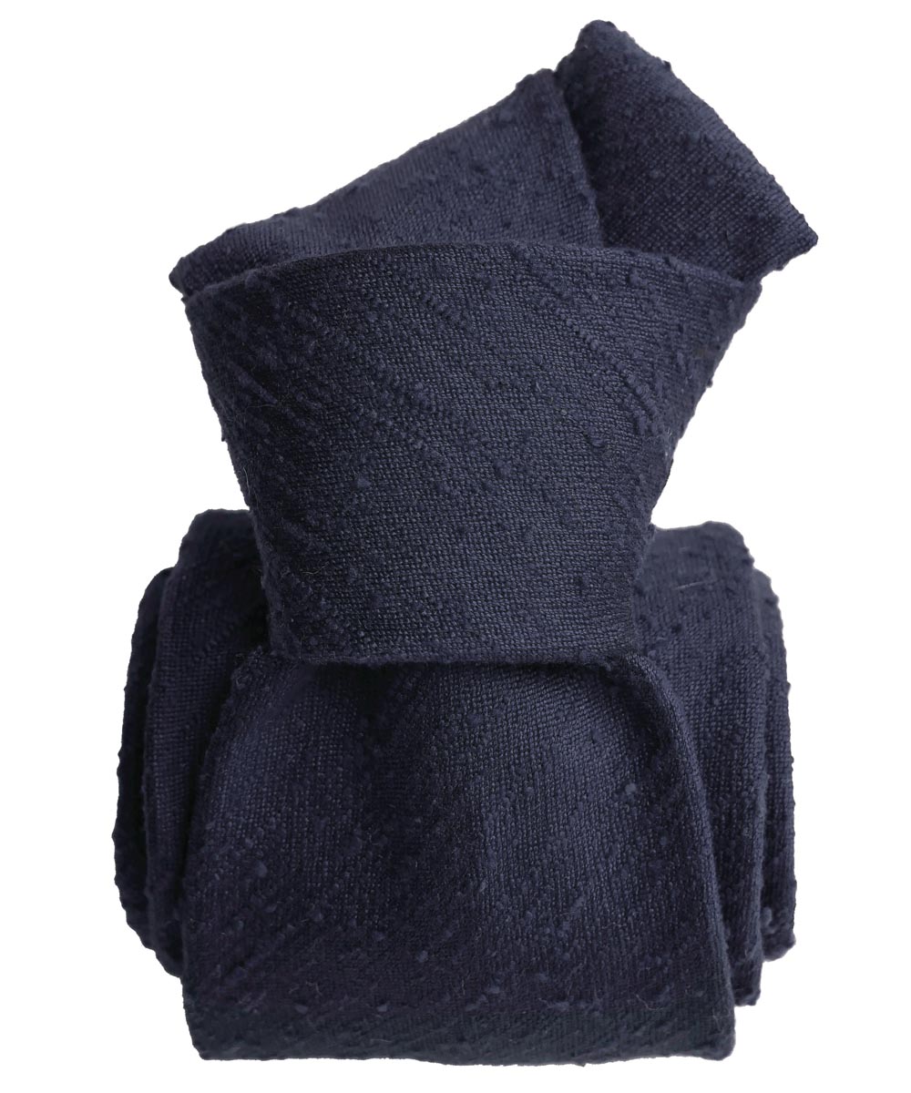 THE SHANTUNG SILK TIE - NAVY