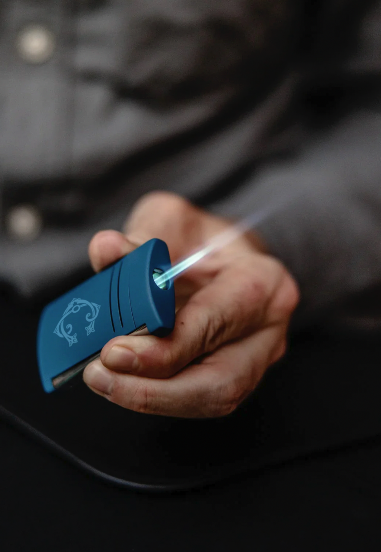 S.T. Dupont x CLUB CARRAWAY Maxijet Matte Petrol Blue Cigar Lighter